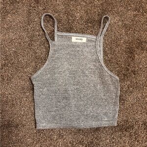 Gray halter  Tank Top
